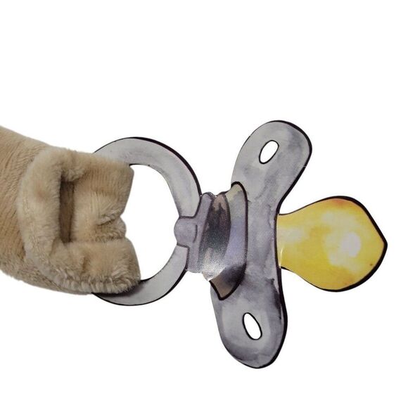 Maison Chic Farrah the Fawn Deer Lovey Paci Holder Blankie Pink Tan Floral NEW - Picture 15 of 15